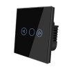 24606 1 wlacznik sciemnialny szklany led czarny 2