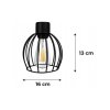 45016 1 stinidlo lustrove lampy wire ball cerna