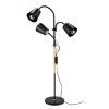 44143 2 stojaci lampa cerna 3xe27