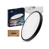 Stropný okrúhly LED panel - 24W - 1920lm - čierny - neutrálna biela