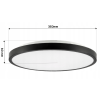 44224 4 stropni kulaty led panel 24w 1920lm cerny neutralni bila