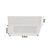 40704 1 40704 1 ctvercovy led panel bily prisazeny 6w pc neutralni bila