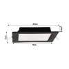 40734 1 40734 1 ctvercovy led panel zapusteny cerny 12w pc neutralni bila