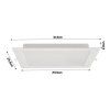 40788 1 40788 1 ctvercovy led panel zapusteny bily 24w pc neutralni bila