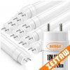 10x LED trubice 120cm T8 18W 2880lm G13 6500K - studená biela