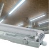 Sada 2 hermetických svietidiel 120 cm + LED trubice pre dielňu a garáž