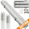 SADA 4x hermetických LED svietidiel 120 cm + LED trubice do garáže
