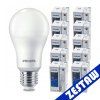 10x LED žiarovka PHILIPS LED E27 10W 1055lm teplá biela 2700k