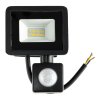 LED reflektor 10W 900lm so senzorom pohybu, súmrakový reflektor IP65
