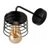 Nástenná lampa LED LOFT edison čierna 1xe27
