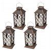 4x solárne LED záhradné lampáše medené lampáše 2V 35MA