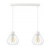 Nastaviteľná stropná závesná lampa DIAMOND WHITE
