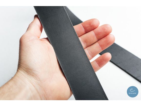 Kožený řemen na opasky - černý