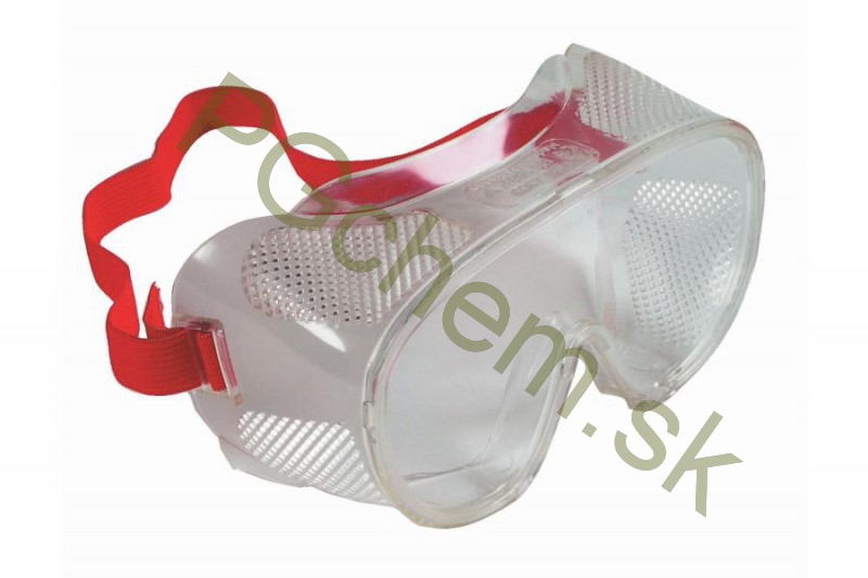 Číre ochranné okuliare Červa PILLI, uzavreté, s mäkkou plastovou lícnicou a priamym vetraním, trieda 1F