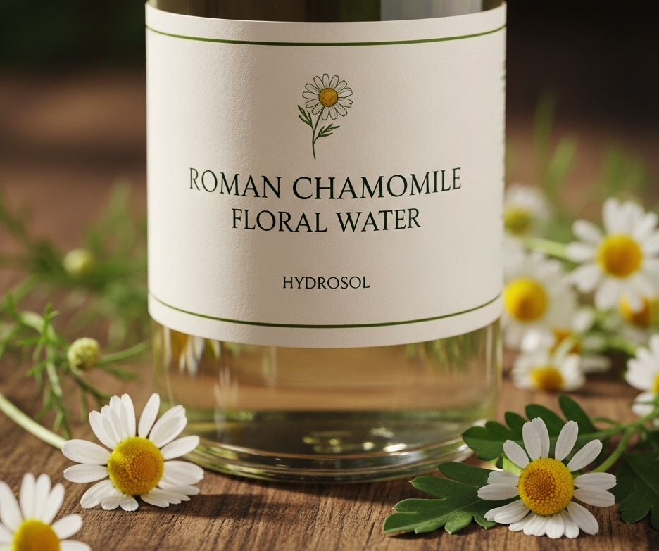 Kvetinová voda Harmanček rímsky BIO, hydrolát na citlivú pleť, tonikum a aromaterapiu. 100 ml