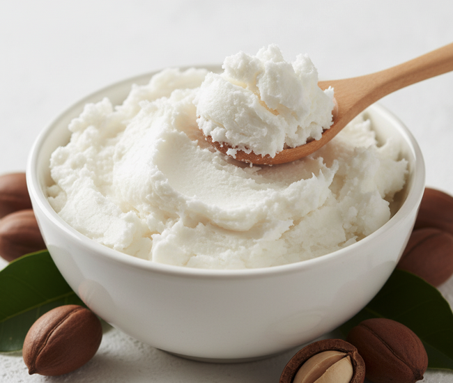 Čisté bambucké maslo, rafinované, na krémy, mydlá a vlasové masky. 100 g