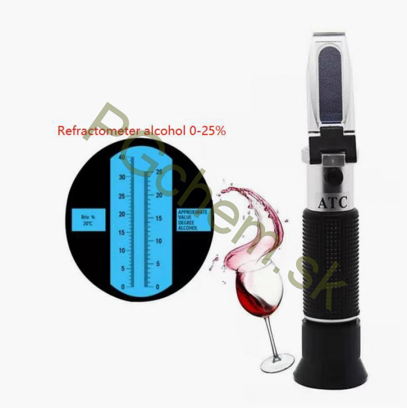 Refraktometer na obsah alkoholu 0 - 25 %
