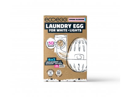 ecoegg pracie vajicko 50 prani biele pradlo jarne kvety