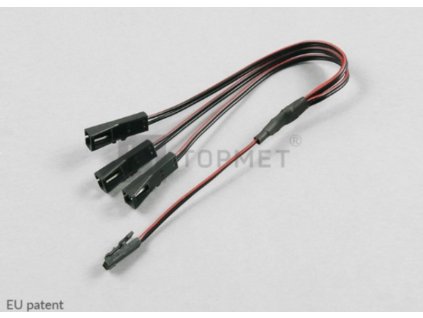 Rozbočovač napájania-Single color-1 MINI Plug IN - 3-way MINI Plug OUT