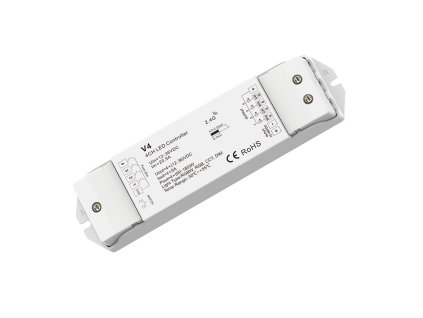 RF prijímač riadenia LED pásov DIMM, CCT, RGB, RGBW 4x5A DC12-36V SKD-V4
