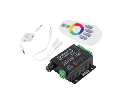 RGB RF 2,4GHz ovládač MUSIC TQ 2 DC12-24V 18A