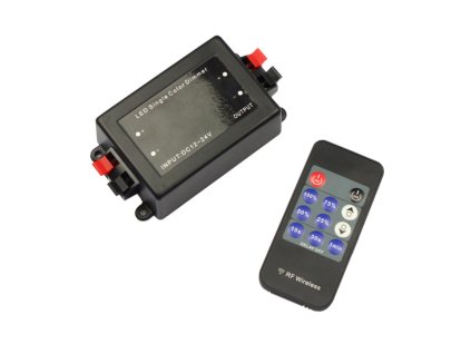 Stmievač pre LED pásy s RF Diaľkovým ovládaním 11-Keys 8A DC12/24V