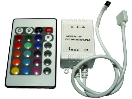 RGB-IR Wireless Controller 24 keys DC12V 6A