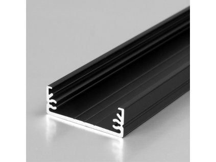 Hliníkový profil pre LED pásy WIDE24 (32x11mm) - čierny anodovaný