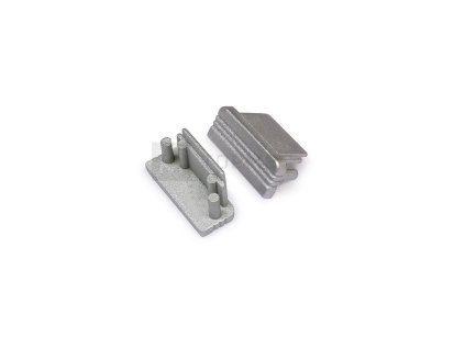Koncovky pre hliníkový profil SURFACE silver/pár