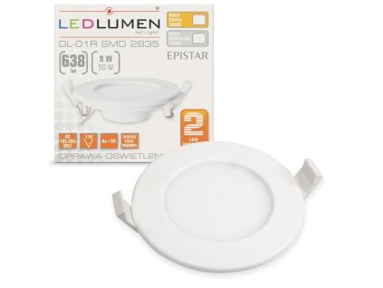LED stropné svietidlo 9W 638Lm Warm White 110° LEDLUMEN