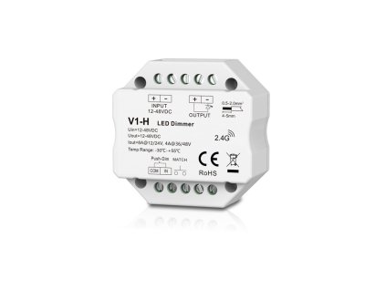 RF stmievač PUSH-DIM DC12-48V 1x8A SKYDANCE V1-H