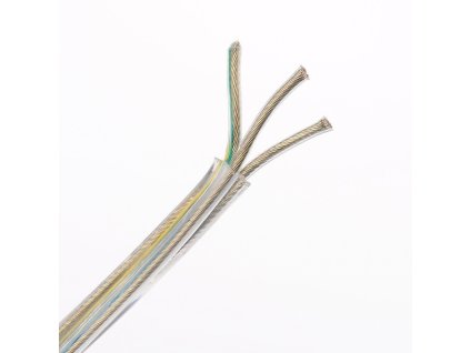 Kábel elek. do svietidiel 3x0,75mm² 300V transparentný s dvojitou izoláciou