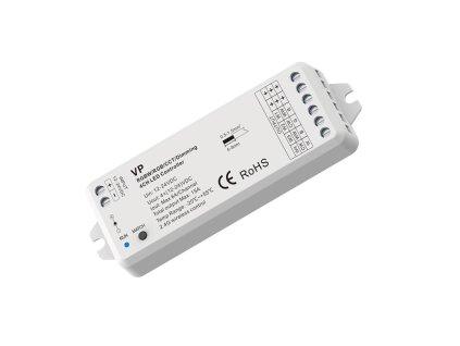 RF prijímač pre riadenie LED pásov 4in1-DIMM, CCT, RGB, RGBW 4x6A (15A) SKD-VP