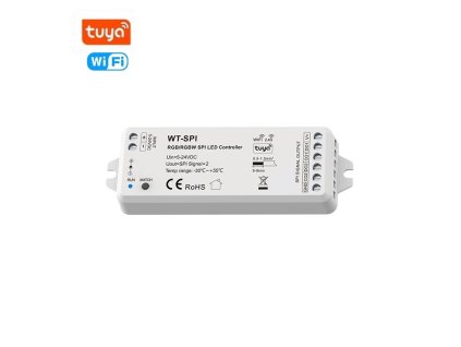 WiFi/RF 2,4GHz kontrolér pre digitálne LED pásy RGB/RGBW 5-24VDC SKYDANCE WT-SPI