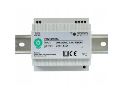Napájací zdroj na DIN lištu 24V-100W POS DIN100W24