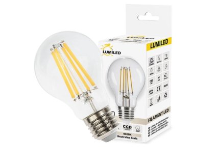 E27 A60 Filament LED 12W 1320Lm Natural White LUMILED