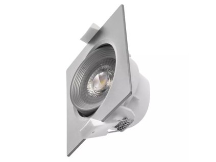 LED stropné svietidlo štvorcové 7W 500Lm Warm White 60° výklopné - strieborné