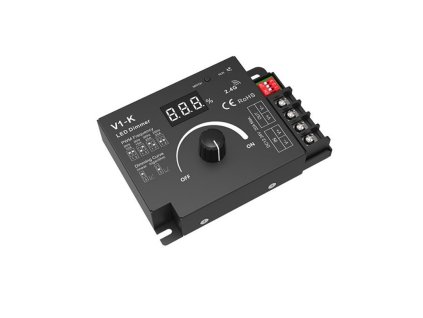 Stmievač nástenný PWM - otočný s RF ovládaním DC12-24V 20A SKD-V1-K