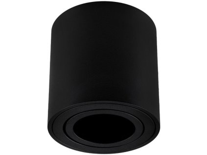 Svietidlo stropné prisadené 1xGU10 Ø80x84mm LUMILED - čierne matné