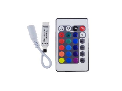 RGB-IR MINI Wireless Controller 24 keys DC 5/24V 6A BRG