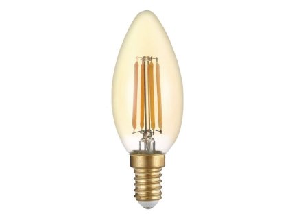 E14 C35 Filament LED 4W 400Lm Warm White Golden Glass OPTONICA