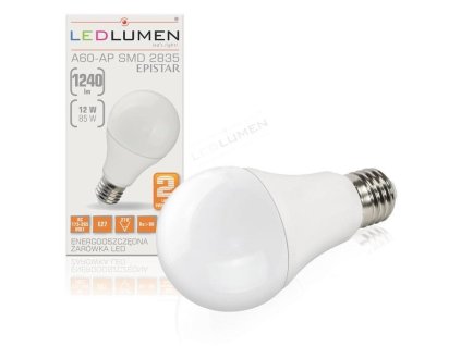 E27 A60-AP 16LED SMD2835 12W 1240Lm Warm White CCD LEDLUMEN
