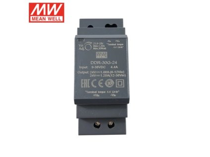 DC/DC menič napätia 24V na DIN lištu DDR-30G-24