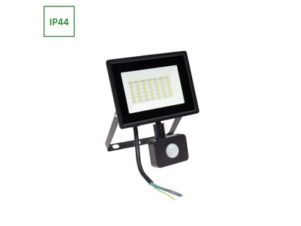 LED SMD reflektor 30W 2900Lm Cold White PIR IP44 NOCTIS LUX 3 čierny
