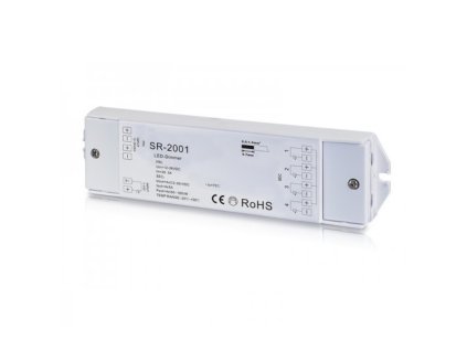 Stmievač pre LED 0/1-10V DC12-36V PWM output 4x5A SR-2001