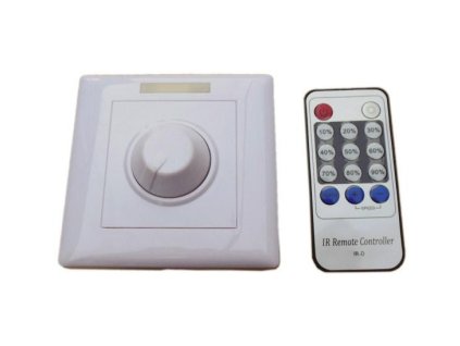 Stmievač nástenný manuálny s IR-DO TRIAC AC230V 150W