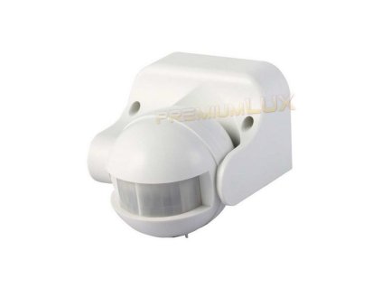 PIR snímač pohybu AC 230V IP44 PremiumLUX - biely