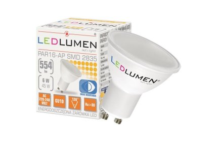 GU10 15LED SMD2835 6W 554Lm WW/NW/CW LEDLUMEN