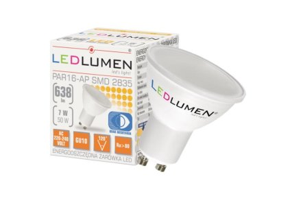 GU10 15LED SMD2835 7W 638Lm WW/NW/CW LEDLUMEN
