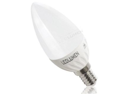 E14 8LED SMD2835 5W 540Lm Warm White Candle Milk Cover LEDLUMEN